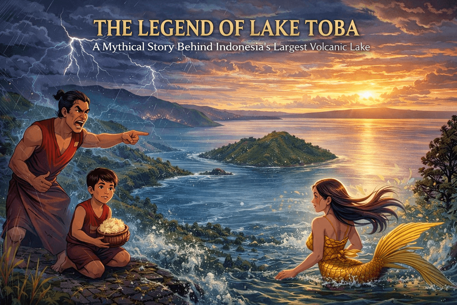 The Legend of Lake Toba: A Mythical Story Behind Indonesia’s Largest Volcanic Lake
